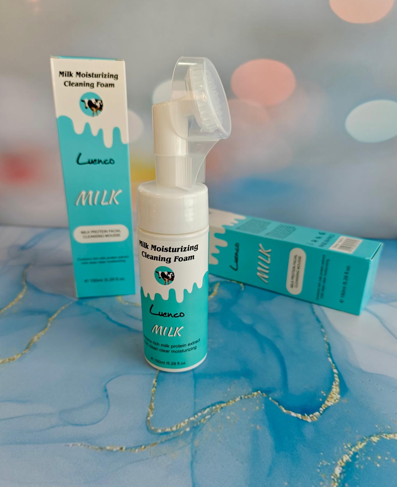 فوم شستشو براش دار مدل شیر گاو برند Luenco