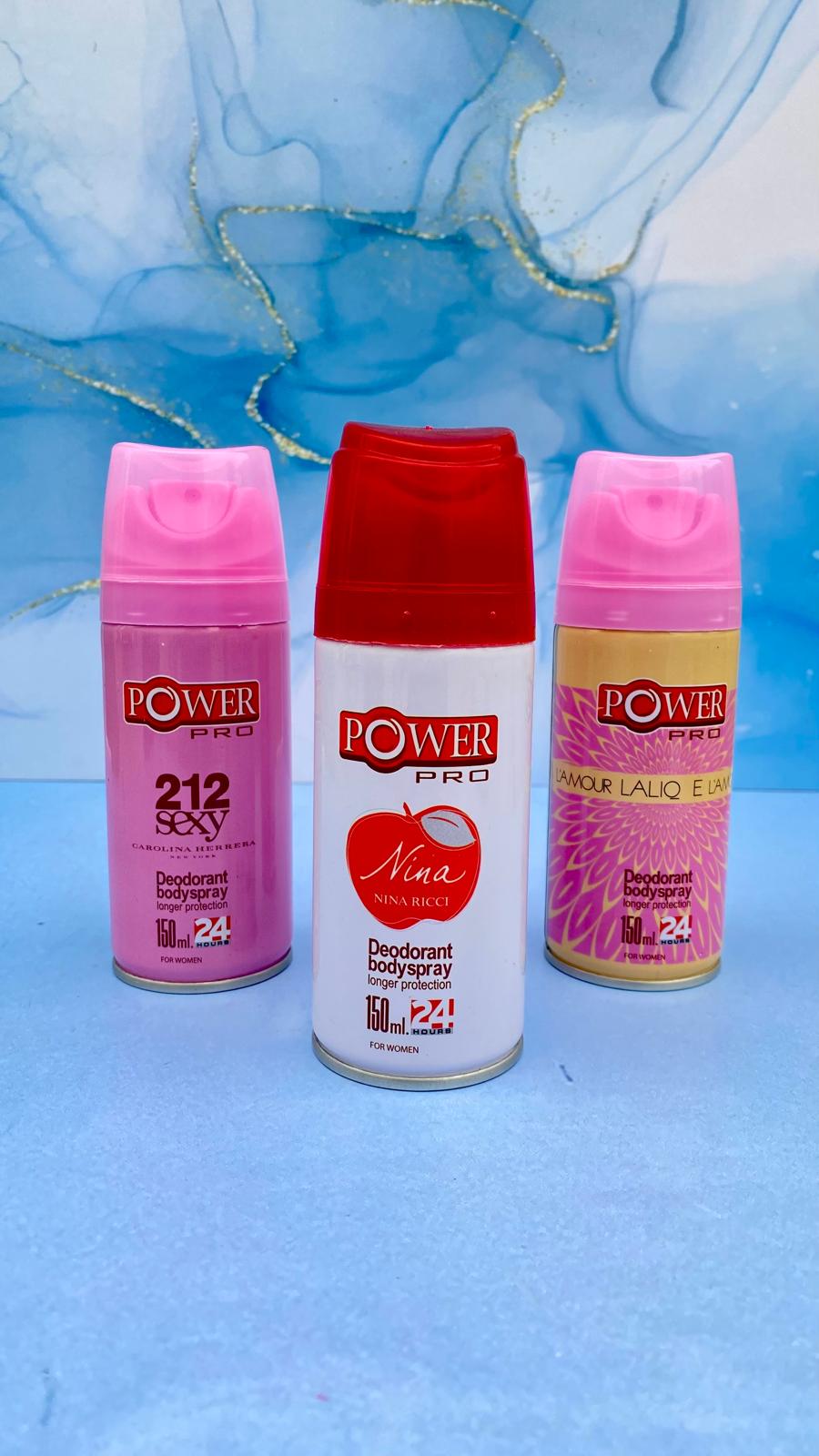 اسپری دئودورانت و خوشبو کننده بدن پاورپرو POWER PRO