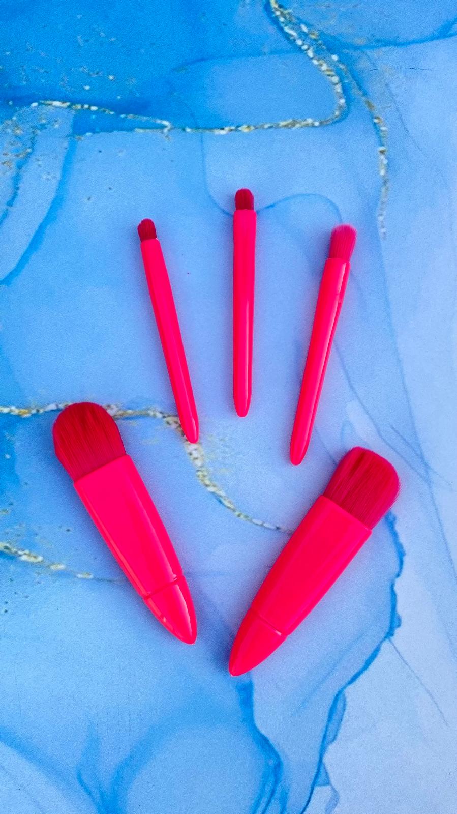 ست براش فانتزی 5 تکه آینه دار