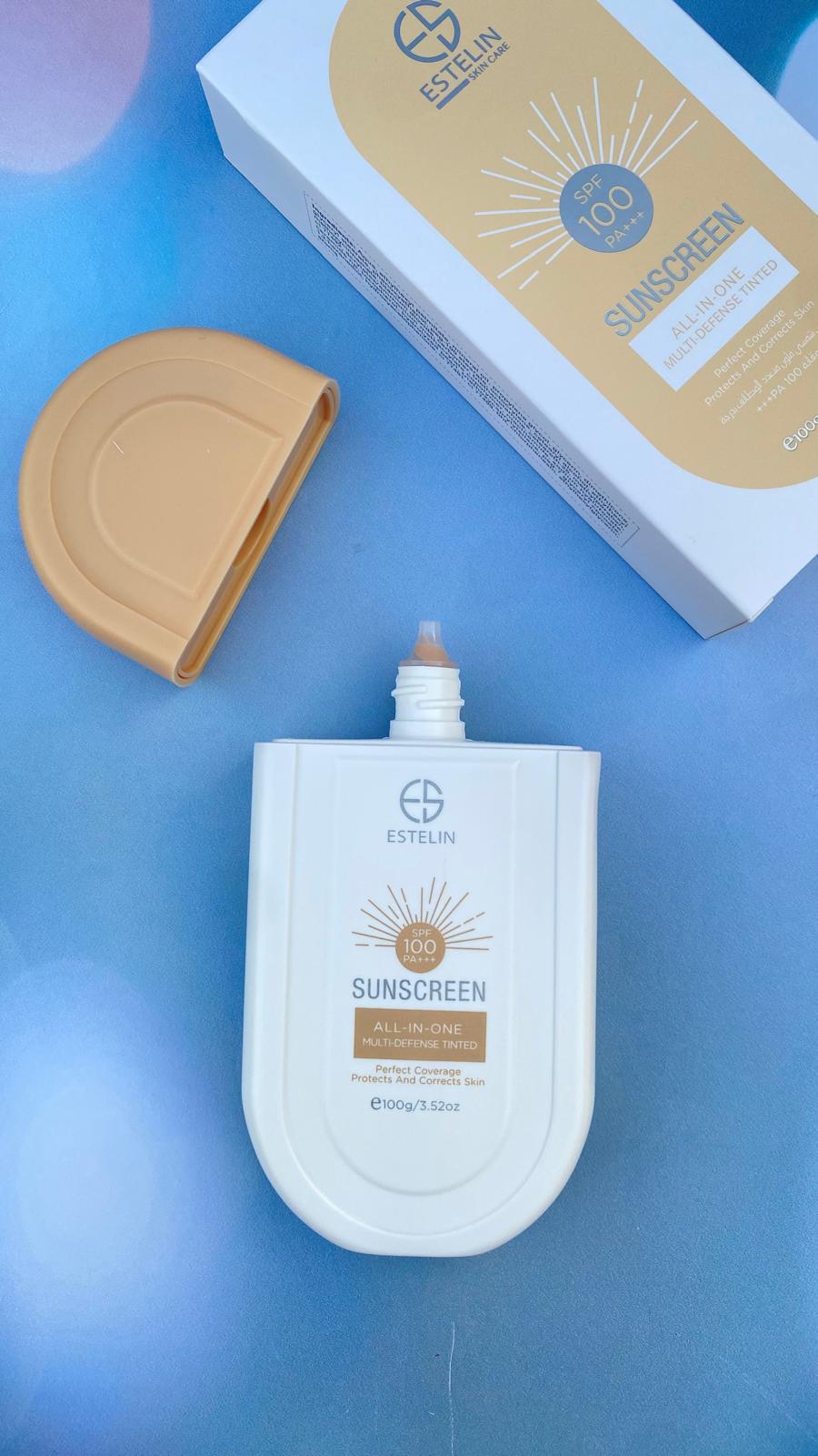 ضدآفتاب استلین مدل تینتی Estelin Tinted Sunscreen SPF 100