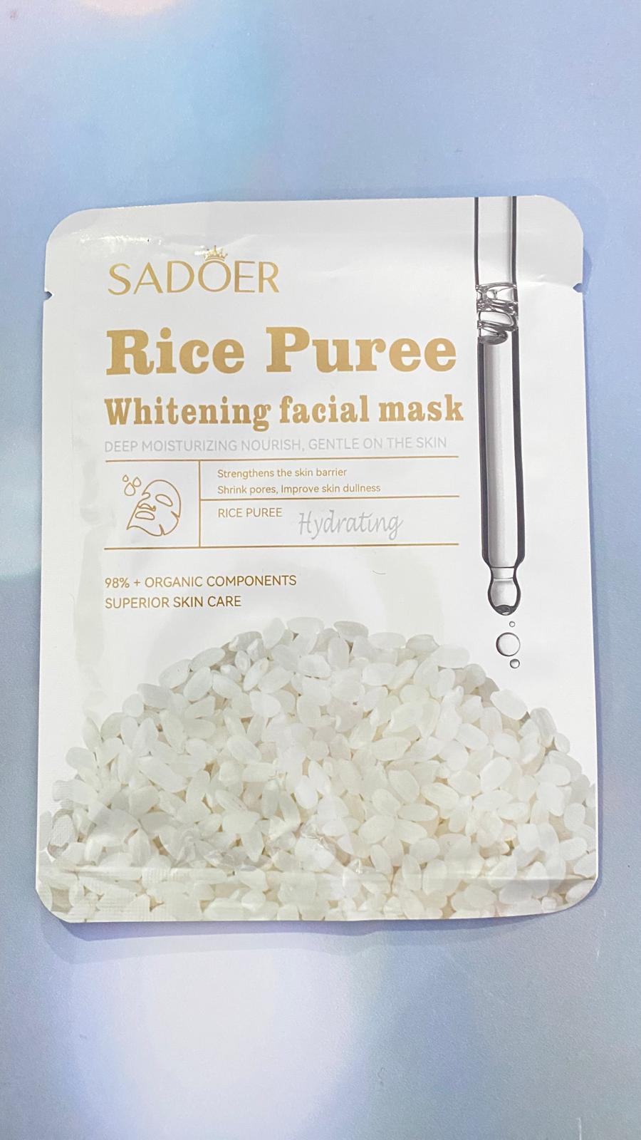 ماسک ورقه ای صورت سادور برنج