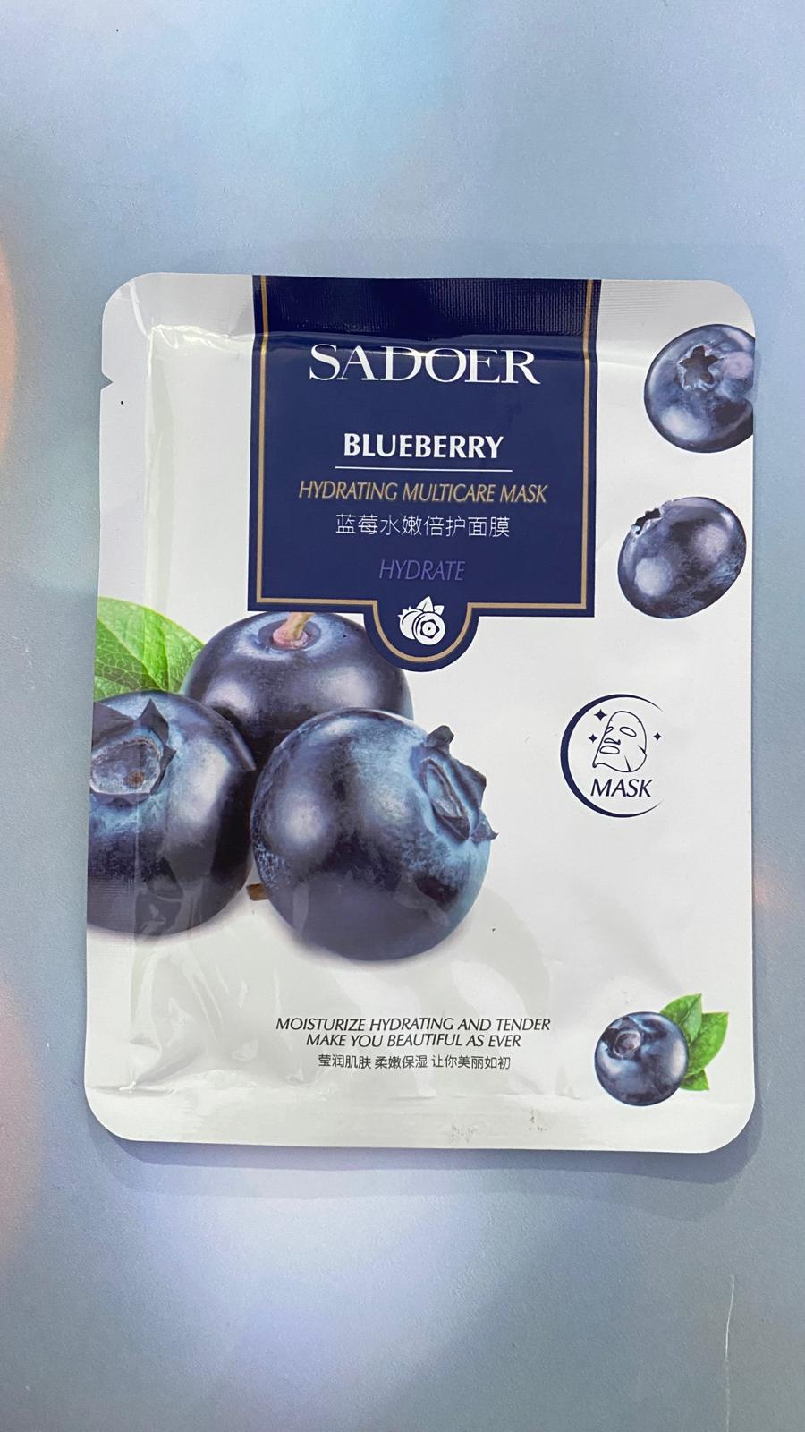 ماسک ورقه ای صورت سادور بلوبری