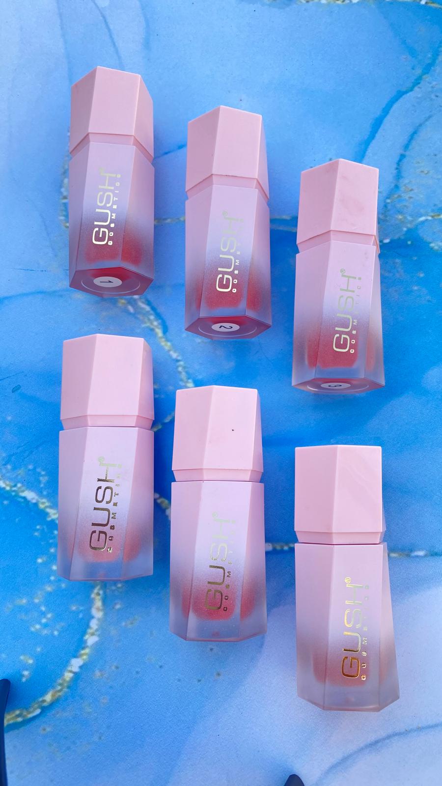 رژگونه مایع پددار طرح شیگلم برند گاش GUSH