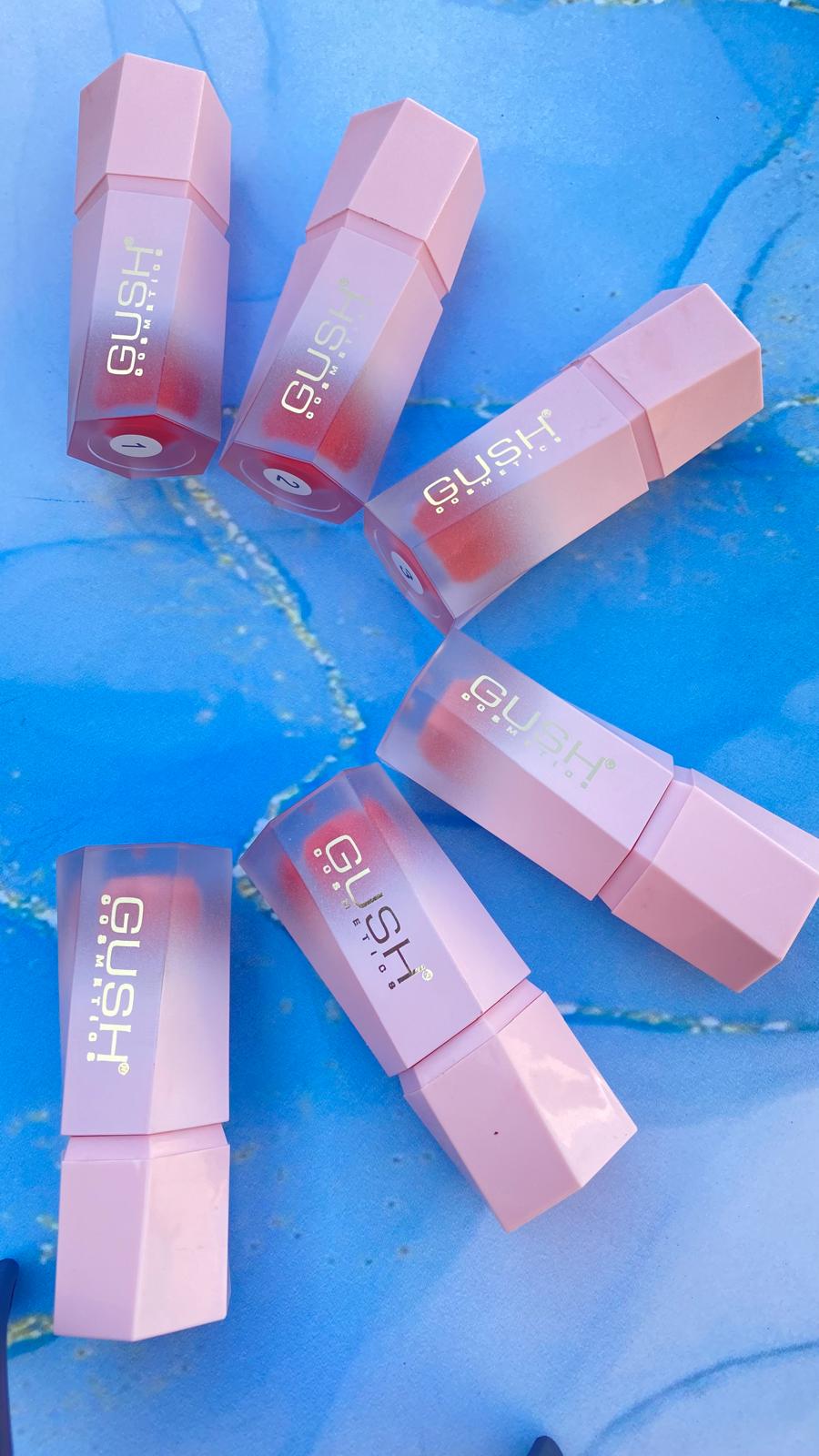 رژگونه مایع پددار طرح شیگلم برند گاش GUSH