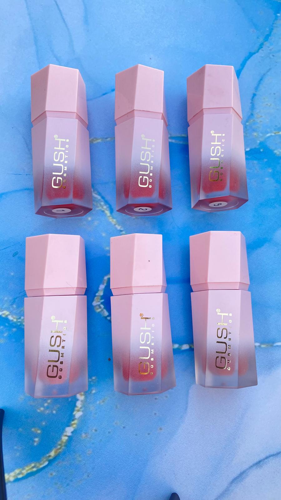 رژگونه مایع پددار طرح شیگلم برند گاش GUSH