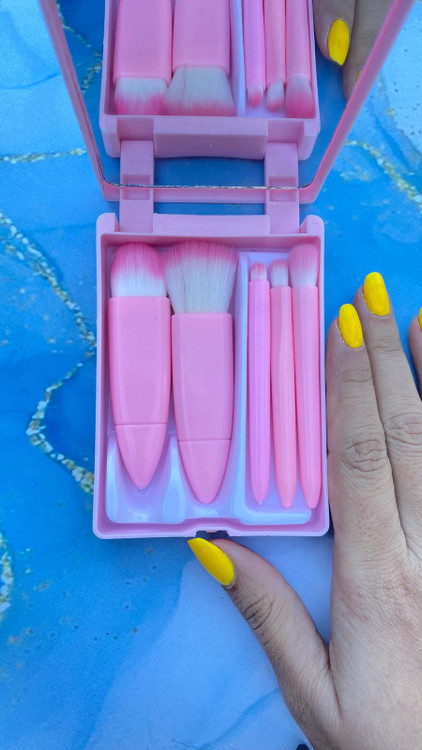 ست براش فانتزی 5 تکه آینه دار