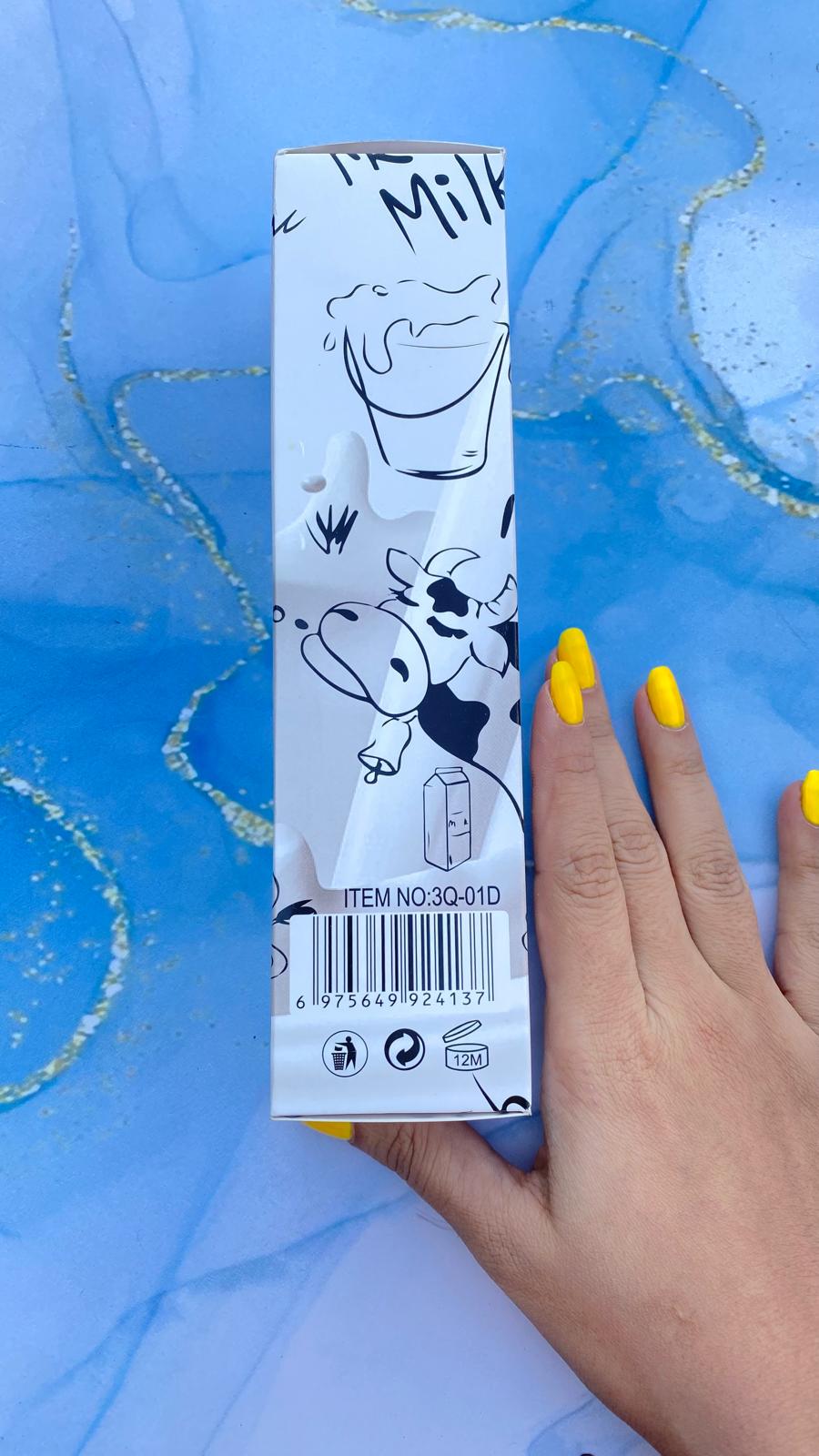 فوم شستشو صورت براش دار مدل شیر گاو 3Q beauty