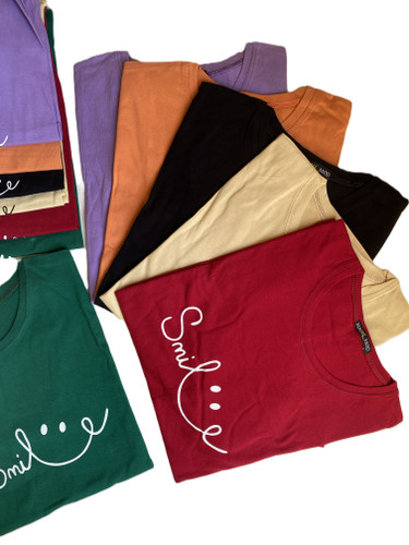 ست تیشرت شلوارک طرح اسمایل